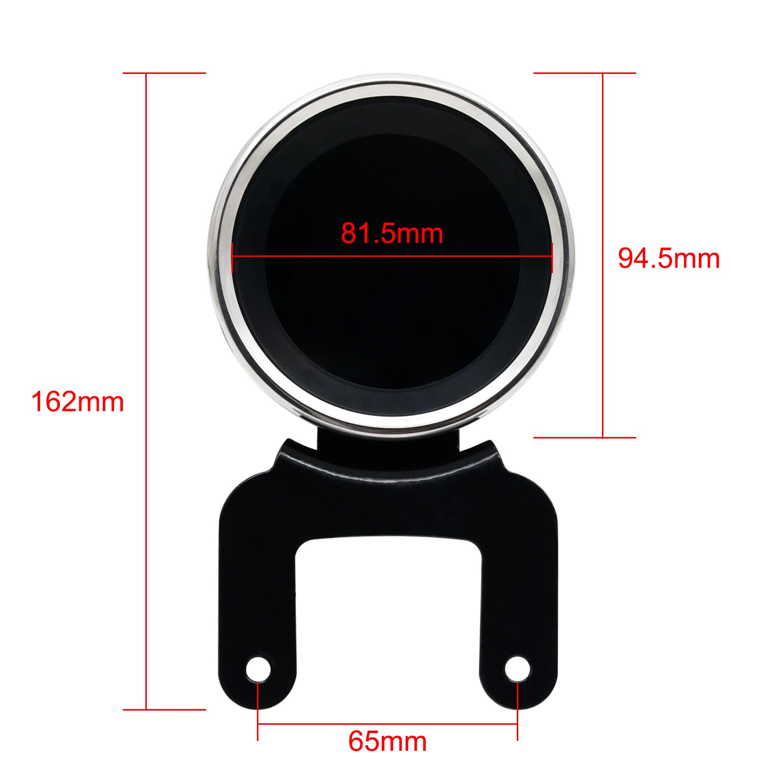 KAOLALI Motorcycle GPS Speedometer - 12V LCD Digital Odometer, Tachometer & Fuel Gauge for Accurate Speed Tracking and Performance Monitoring